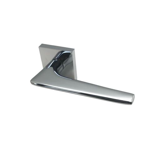 Poignée de porte design finition aspect chromé brillant Andrea - KATCHMEE