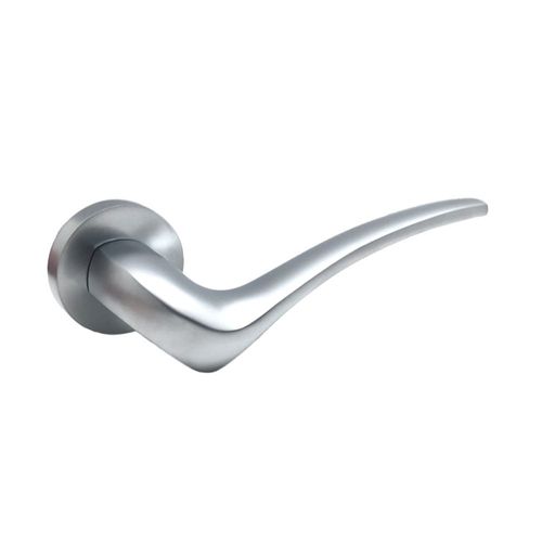 Poignée de porte design finition aspect chromé mat Carla - KATCHMEE