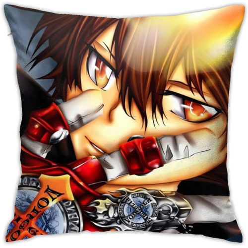 Katekyo Hitman Reborn Taie D'oreiller Canapé Doux Maison Décorative Coussin De Luxe Respirant Housse De Coussin Taille 18x18 Pouces