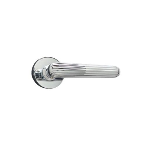 Poignée de porte design finition aspect chromé brillant Nelia - KATCHMEE