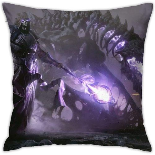 Housse De Coussin Respirante De Luxe Overlord Anime, Taie D'oreiller De Décoration De Siège De Voiture De Canapé De Salon De Maison De 18x18 Pouces, Taie D'oreiller Carrée En Polyester Doux