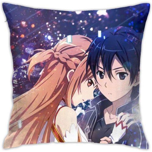 Sword Art Online ? Taie D'oreiller Douce Pour Canapé, Décoration De Maison, Housse De Coussin De Luxe Respirante, Taille 18x18 Pouces