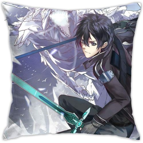 Sword Art Online ? Taie D'oreiller Douce Pour Canapé, Décoration De Maison, Housse De Coussin De Luxe Respirante, Taille 18x18 Pouces