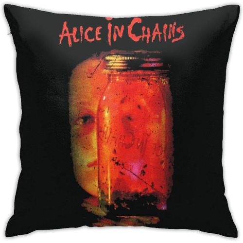 Alice En Chaînes Taies D'oreiller Douces Et Confortables Housse De Coussin Respirante De Luxe Taie D'oreiller 18x18 Pouces