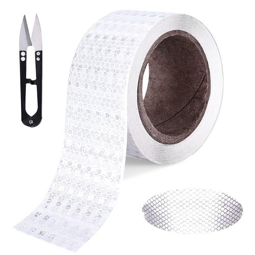 1 Pièces Ruban Réfléchissant, 10M x 5CM Auto-adhésives Avertissement Bande, Haute visibilité Fluorescent Bande de Sécurité Autocollant, Marque de SéCurité pour L'Activité Voiture/Moto/VéLo/Nuit Blanc