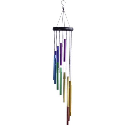 Carillons éoliens extérieurs, carillons éoliens en aluminium 14 couleurs, décoration d'arbre moulin à vent pour jardin extérieur ou intérieur (couleur)