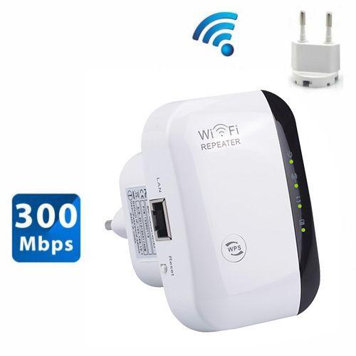 WiFi Répéteur 300Mbps Wireless Mini Repeater sans Fil Adaptateur Amplificateur de Signal Wireless Répétiteur, 2.4GHz Antennes Intégrées Norme