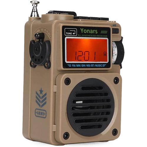 Radio Portable Digitale Dab+/ FM RDS avec Bluetooth écran numérique LCD numérique, Retro Radio avec préajustement, réveil, Fonctionnement sur Secteur, pour Faire du Camping/Trotar