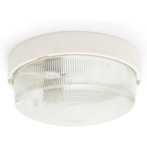 Ershi-Bigbob-B Applique/Plafonnier Rond 22cm. En Plastique + Verre. Culot 1x E27 Max 60w. Led Compatible. Ip44: Pour Intérieur Ou [4