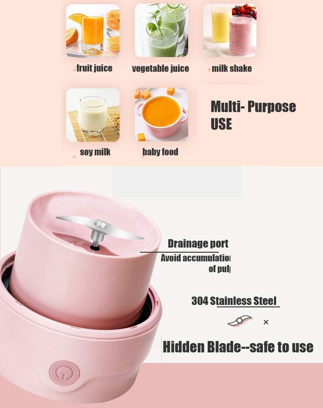  530 ml Portable Robot Culinai... - 3