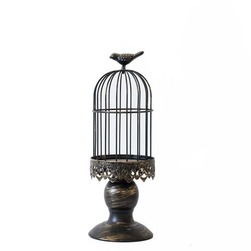 Chandelier à Cage à Oiseaux Vintage, Chandeliers décoratifs pour Tables de Mariage, Ornements pour Chandeliers sculptés en Fer forgé,10.5*10.5*30cm