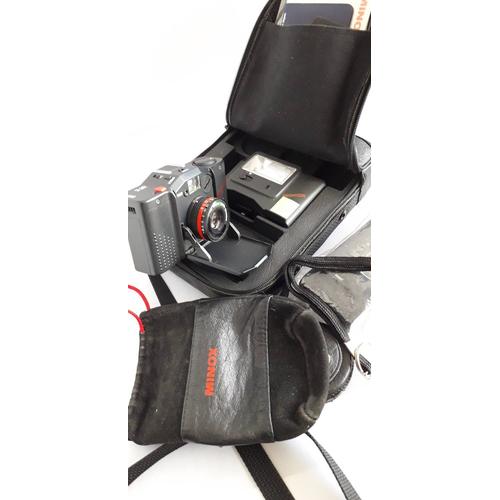 MINOX GT-E KIT malette complet /flash/dos dateur:paresoleil /notice