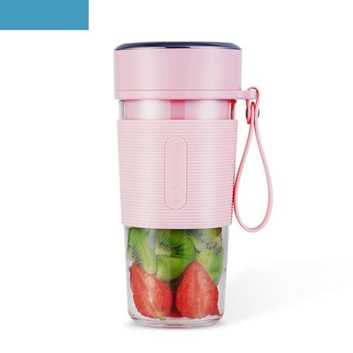 Portable Blender, Cordless Personal Blender Juicer, Mini Mixer, Waterproof Smoothie Blender with USB Rechargeable, Home, Office, Sports, Travel, Outdoors-pink