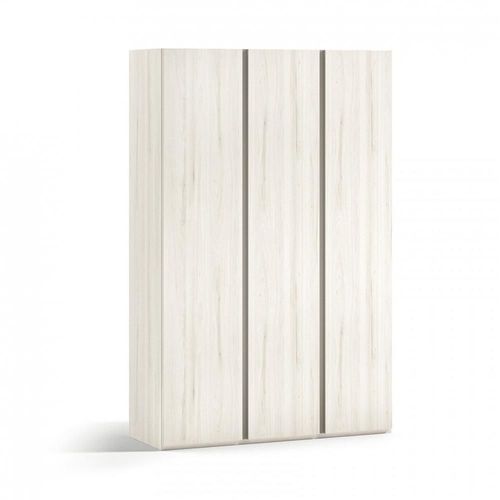 Armoire Finition Chêne Blanchis 3 Portes Longues Poignée New Perfil Droite 144,5 X 57,5 X 220 Cm
