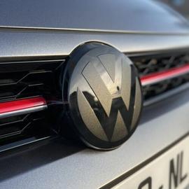1pcs Insigne logo emblème avant 135mm Fibre Carbone Noir pour Volkswagen VW  Golf 7 MK7 - Cdiscount Auto
