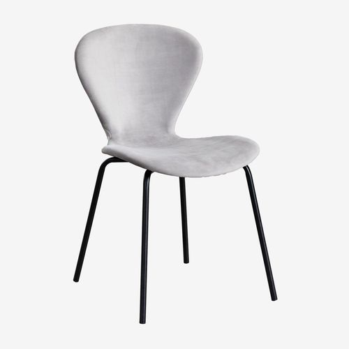Pack De 4 Chaises De Salle À Manger Empilables En Velours Noir