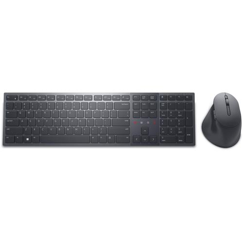 Dell Premier KM900 - Ensemble clavier et souris - collaboration - rétroéclairé - sans fil - 2.4 GHz, Bluetooth 5.1 - AZERTY - Français - graphite - avec 3 years NBD Advance Exchange