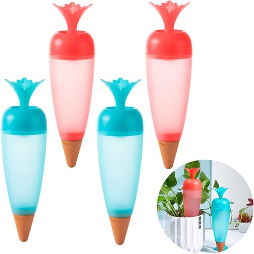 Kit d'irrigation automatique des plantes Irrigation goutte à goutte Abreuvoir automatique Système de dispositif d'arrosage Appareil d'arrosage de vacances Système d'irrigation des plantes de jardin 4PCS 200ML