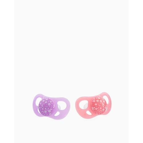 Lot De 2 Sucette Orthodontique Violet Et Rose 6 Mois + De Twistshake