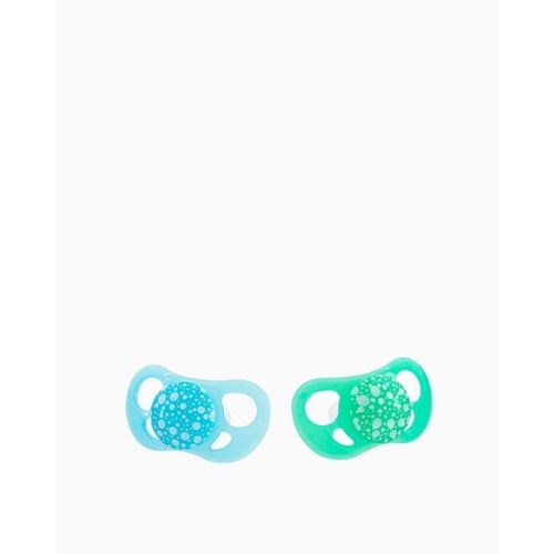 Lot De 2 Sucette Orthodontique Vert Et Bleu 6 Mois + De Twistshake