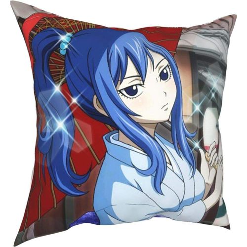 Confortable Et Durable Fairy Tail Juvia Lockser Four Seasons Housse De Coussin Décorative Pour La Maison, Le Salon, La Chambre À Coucher, Le Canapé, Taille 45,7 X 45,7 Cm