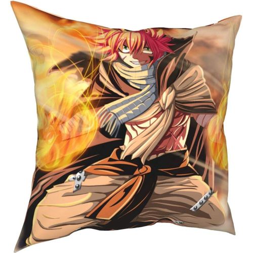 Confortable Et Durable Fairy Tail Dragneel Four Seasons Housse De Coussin Décorative Pour La Maison, Le Salon, La Chambre À Coucher, Le Canapé, Taille 45,7 X 45,7 Cm