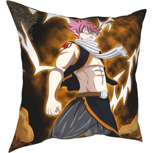 Confortable Et Durable Fairy Tail Dragneel Four Seasons Housse De Coussin Décorative Pour La Maison, Le Salon, La Chambre À Coucher, Le Canapé, Taille 45,7 X 45,7 Cm