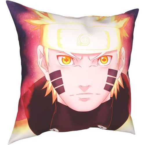 Housse De Coussin Confortable Et Durable Naruto Uzumaki Quatre Saisons - Décoration Pour La Maison, Le Salon, La Chambre À Coucher, Le Canapé - Taille 40,6 X 40,6 Cm