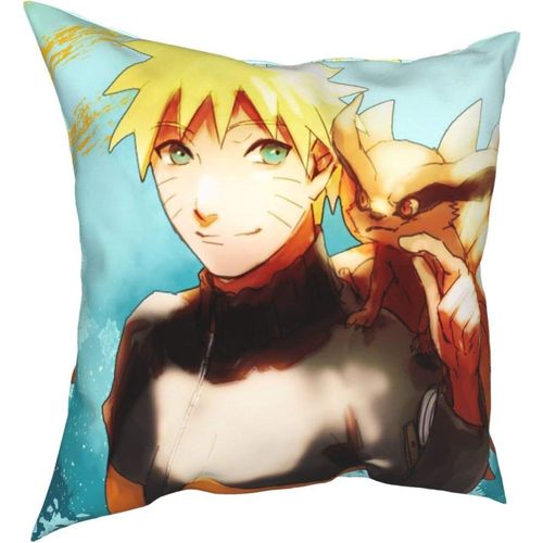 Housse De Coussin Confortable Et Durable Anime Uzumaki Naruto Quatre Saisons, Décoration De La Maison, Salon, Chambre À Coucher, Canapé, Taille 50,8 X 50,8 Cm