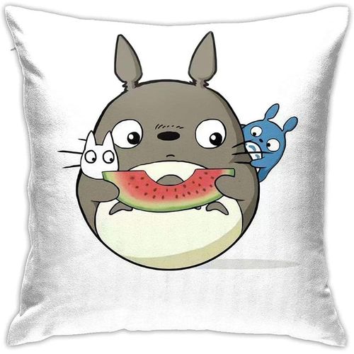 Housses De Coussin Carrées Confortables Et Durables My Neighbo-Ur To-Toro Pour Canapé, Chaise, Coussins Décoratifs, Housses De Coussin Pour Salon, Lit, Voiture 18 X 18 Pouces