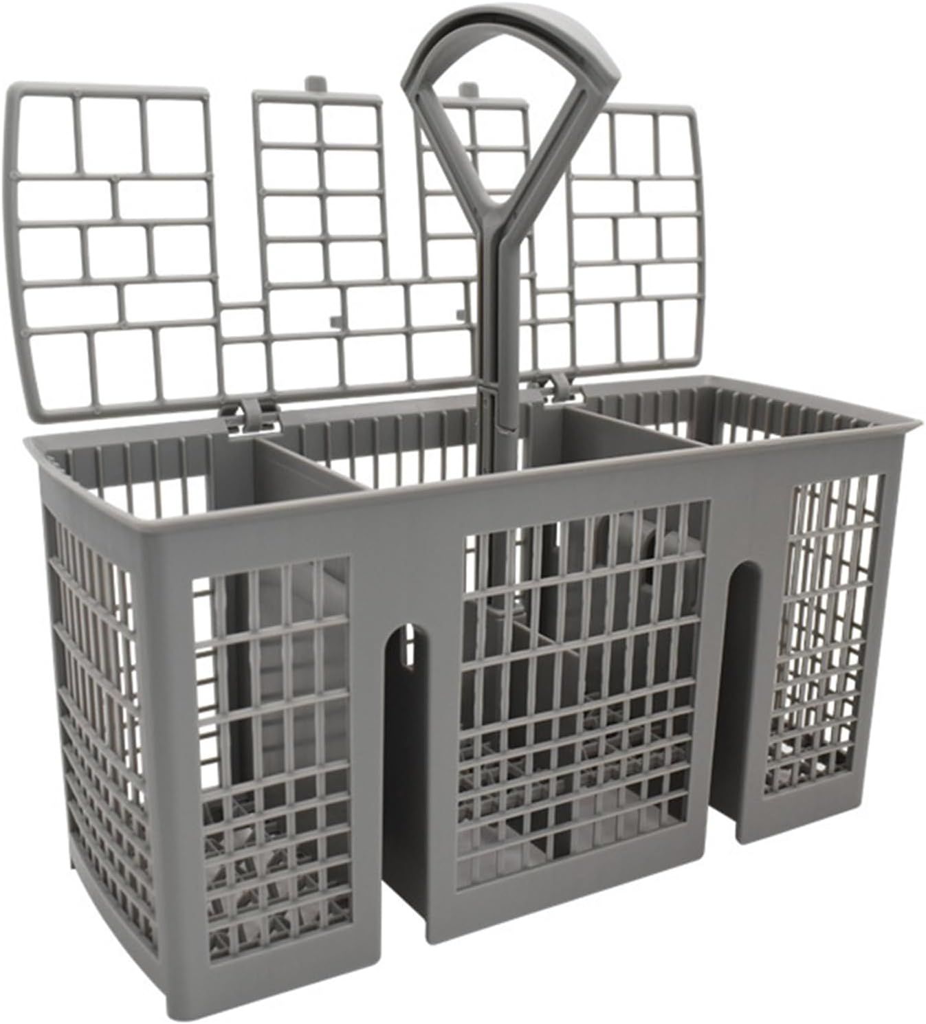 Panier à couverts,pour lave-vaisselle Siemens Bosch,220 x 115 x 90 mm,gris,poignée ronde amovible,compartiment à couverts pour de nombreux lave-vaisselle