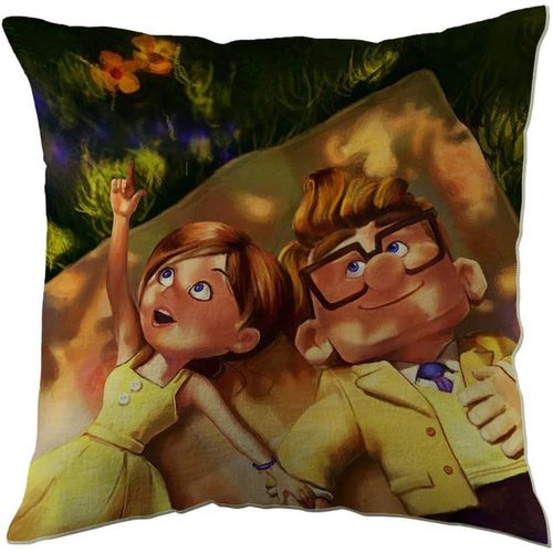Hirola Taies D'oreiller Douces Et Durables Disney Pixar Carl Et Ellie Up Movies (45,7 X 45,7 Cm, Imprimées Des Deux Côtés)