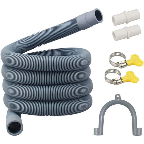 Flexible D'évacuation Universel,Rallonge Vidange Machine à Laver,Tuyau de Vidange pour Lave-Vaisselle et Machine à Laver (3)