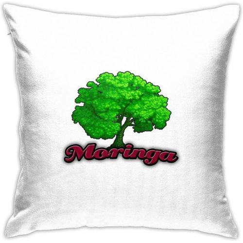Moringa ? Taie D'oreiller Carrée En Forme D'arbre De Jeux, Taie D'oreiller Décorative Pour La Maison, Lit, Canapé, 18x18 Pouces