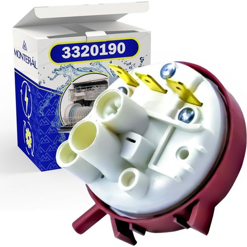 Pressostat Niveau 1 pour Étalonnage 35/8 Lave Vaisselle pour Angelo PO 3320190-Garantie de 10 Ans -