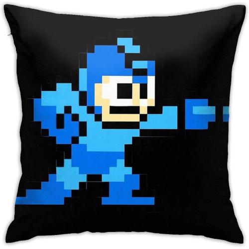 Housse De Coussin Mega Man Game 8 Bits, Taie D'oreiller Décorative Pour La Maison, Pour Canapé, 18x18 Pouces