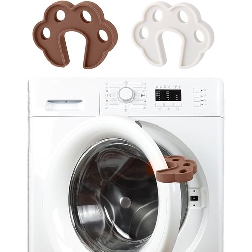 2pcs Butées de Porte de Machine à Laver en Silicone pour Chargement Frontal,Support de Porte de Buanderie Sèche Linge Lave Vaisselle Accessoires de Support de Porte de Lave Linge pour Ventilation