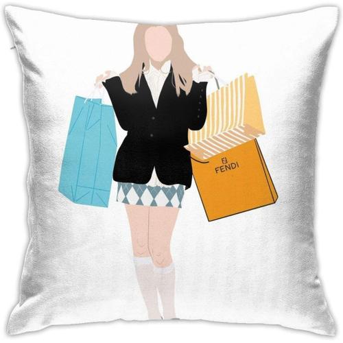 Clueless Shopping Taie D'oreiller Douce Housses De Coussin Chambre Canapé Canapé Taies D'oreiller Carrées Décor À La Maison Housses De Coussin 18x18 Pouces