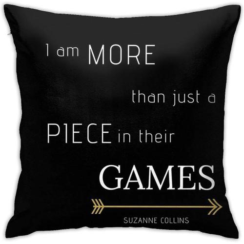 Plus Qu'une Pièce Dans Leurs Jeux Hunger Games Citation Taie D'oreiller Housses De Coussin Doucescanapé Canapé Taies D'oreiller Carrées Décoration D'intérieur Housses De Coussin