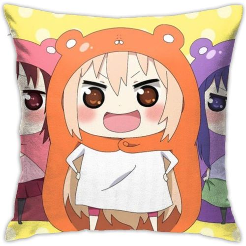 Anime Himouto Umaru Chan Housse De Coussin 45,7 X 45,7 Cm, Taie D'oreiller Moderne, Taie D'oreiller Carrée, Décoration.