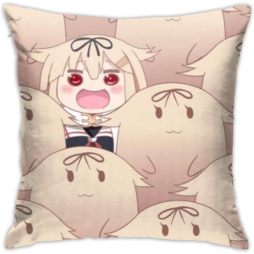 Anime Himouto Umaru Chan Housse De Coussin 45,7 X 45,7 Cm, Taie D'oreiller Moderne, Taie D'oreiller Carrée, Décoration.