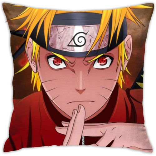 Naruto Uzumaki Naruto Housse De Coussin 45,7 X 45,7 Cm, Taie D'oreiller Moderne, Taie D'oreiller Carrée, Décoration.