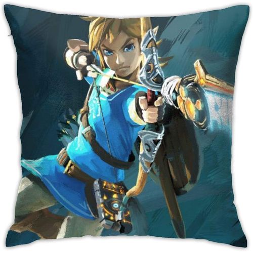 The Legend Of Zelda Housse De Coussin 45,7 X 45,7 Cm, Taie D'oreiller Moderne, Taie D'oreiller Carrée, Décoration.