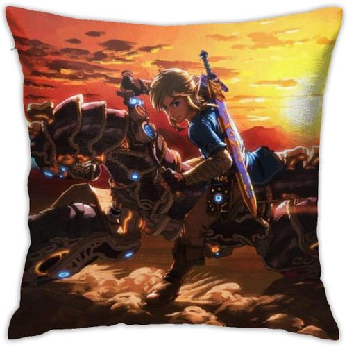 The Legend Of Zelda Housse De Coussin 45,7 X 45,7 Cm, Taie D'oreiller Moderne, Taie D'oreiller Carrée, Décoration.