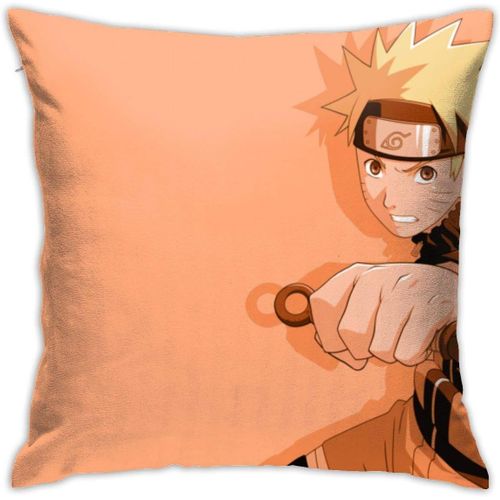 Uzumaki Naruto Housse De Coussin 45,7 X 45,7 Cm, Taie D'oreiller Moderne, Taie D'oreiller Carrée, Décoration.
