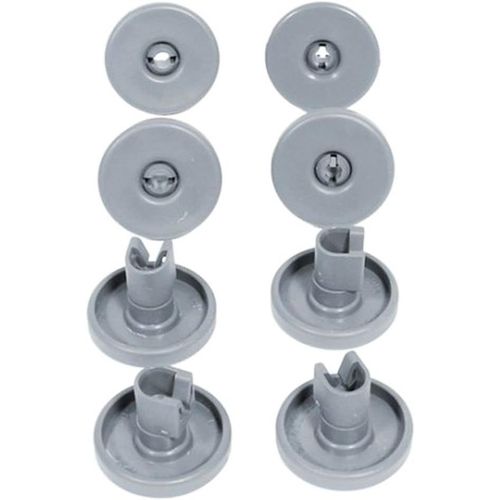 Roulettes universelles pour panier inférieur de lave-vaisselle compatible avec Zanussi/Arthur Martin/Electrolux/Ikea/Tricity Bendix/Zanker/Axle/Kenwood/Amica/AEG/Blomberg/White Knight/De Dietrich