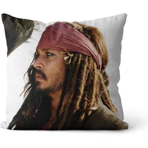 Captain Jack Sparrow Pour Oreiller À Cheveux 45x45cm, Tissu À Mémoire De Forme Et Oreiller Anti-Rides, Sans Rembourrage