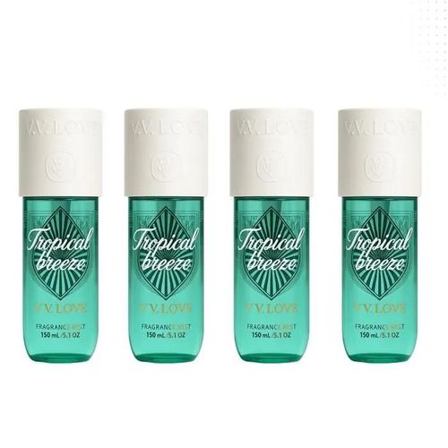 Vv Love Tropical Breeze Brume Parfumée Pour Femme 4*150ml 