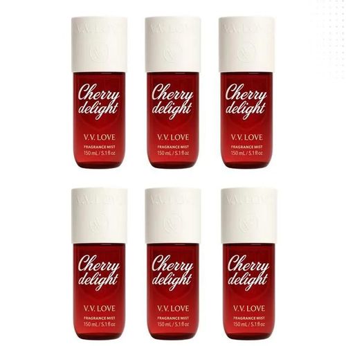 Vv Love Cherry Delight Brume Parfumée Pour Femme 6*150ml 