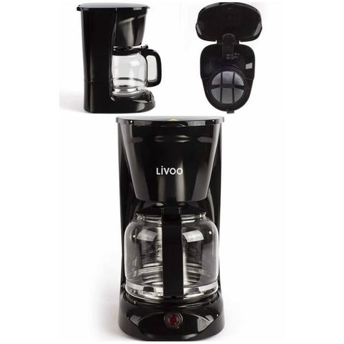 Cafetière Electrique 950w 15-Tasses-Classique Noire Haute Qualité Carafe Compatible Lave-Vaisselle